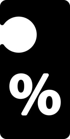 Percentage Commercial Label To Hang Engraving Svg Design, Free Vectors File